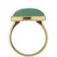 Anillo de Plata Bañada en Oro con Anenturina Verde