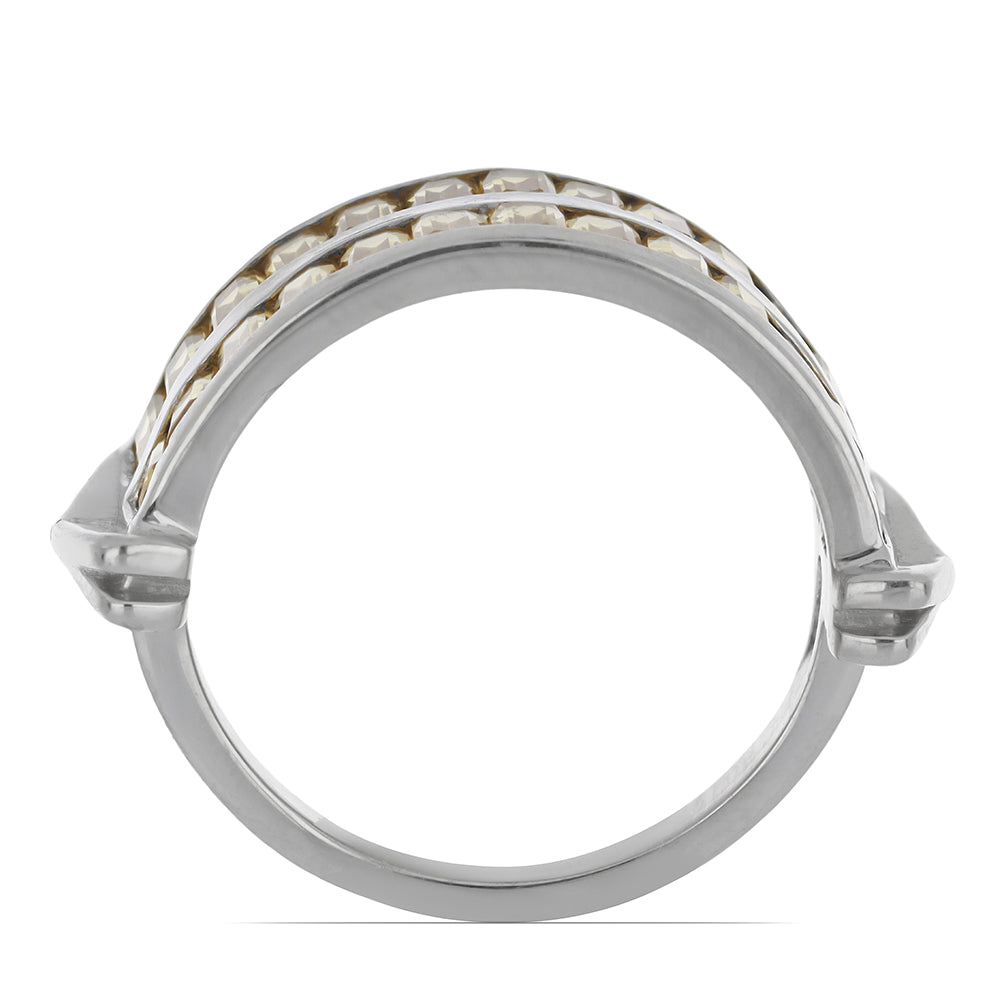 Anillo de Plata con Citrino de los Montes Urales 2 