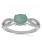 Anillo de Plata con Grandidierita de Anosy y Topacio Blanco
