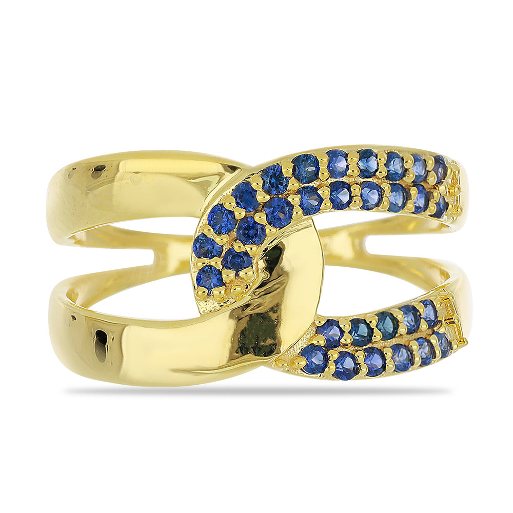 Anillo de Oro 9K con Zafiro de Tailandia 1 