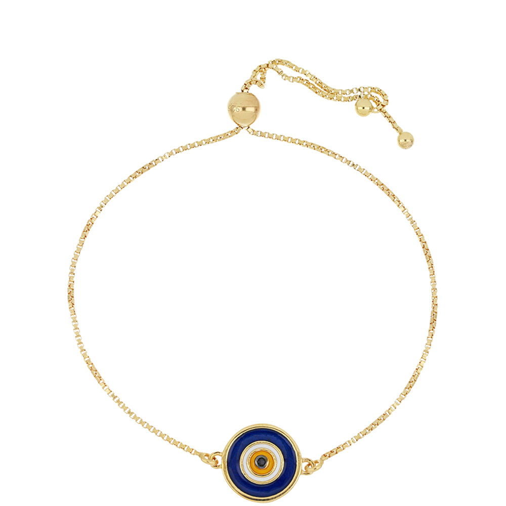 Pulsera de Plata Bañada en Oro con Esmalte y Espinela Negra de Badakhshan Gorno 1 
