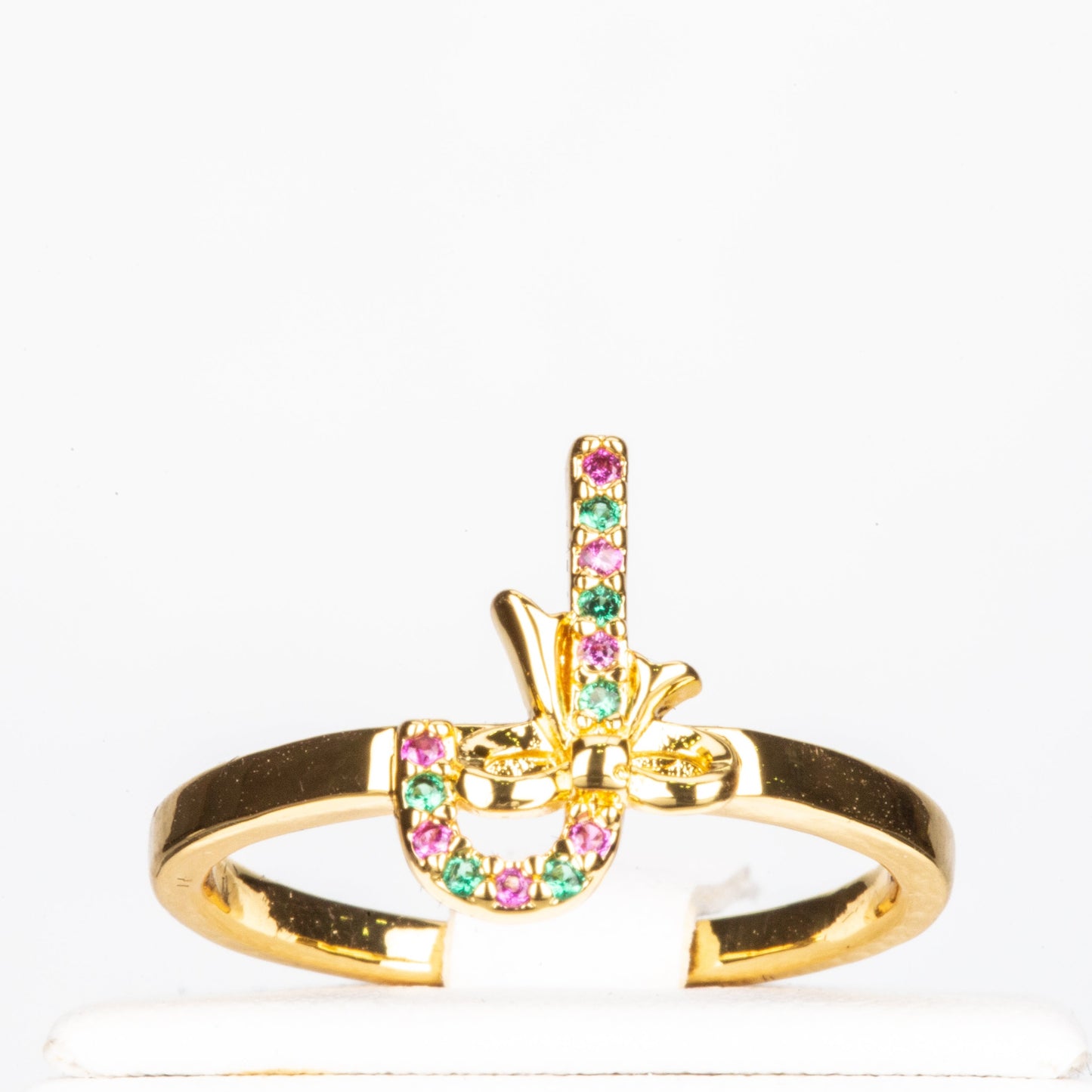 Conjunto de Aleación Bañado en Oro con Cristal Emporia® Rojo ( Anillo )