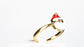 Conjunto de Aleación Bañado en Oro con Cristal Emporia® Rojo ( Anillo )