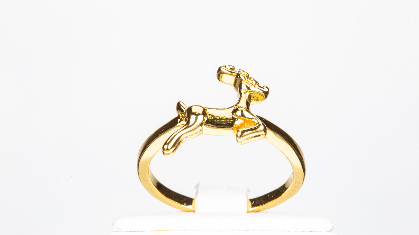 Conjunto de Aleación Bañado en Oro con Cristal Emporia® Rojo ( Anillo )