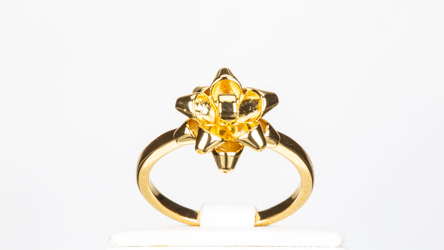 Conjunto de Aleación Bañado en Oro con Cristal Emporia® Rojo ( Anillo )