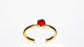 Conjunto de Aleación Bañado en Oro con Cristal Emporia® Rojo ( Anillo )