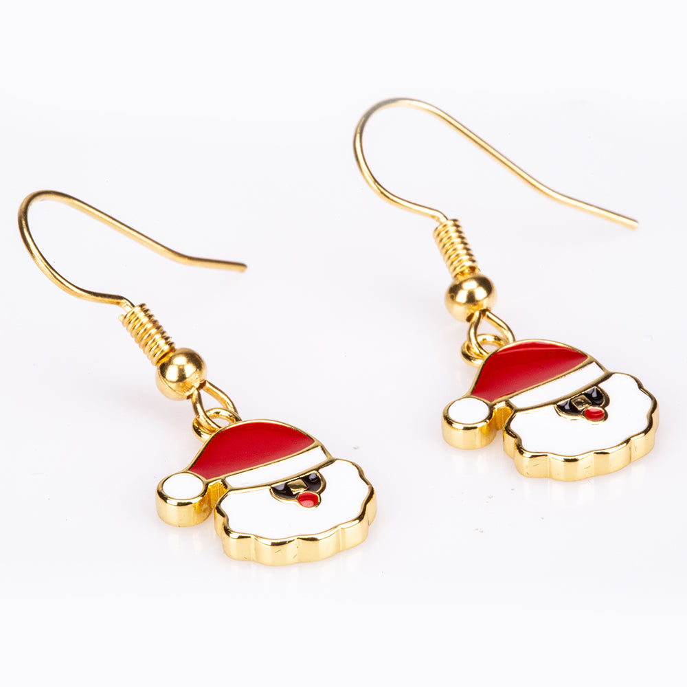 Conjunto de Aleación Bañado en Oro con Cristal Emporia® Rojo ( Collar +Pendientes +Colgante ) 3 