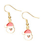 Conjunto de Aleación Bañado en Oro con Cristal Emporia® Rojo ( Collar +Pendientes +Colgante )