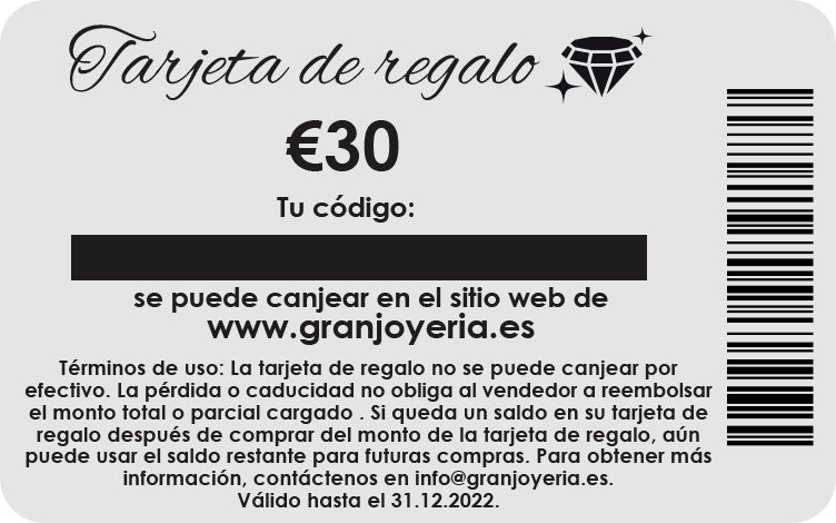 Tarjeta plástica de regalo en un sobre rojo 5 