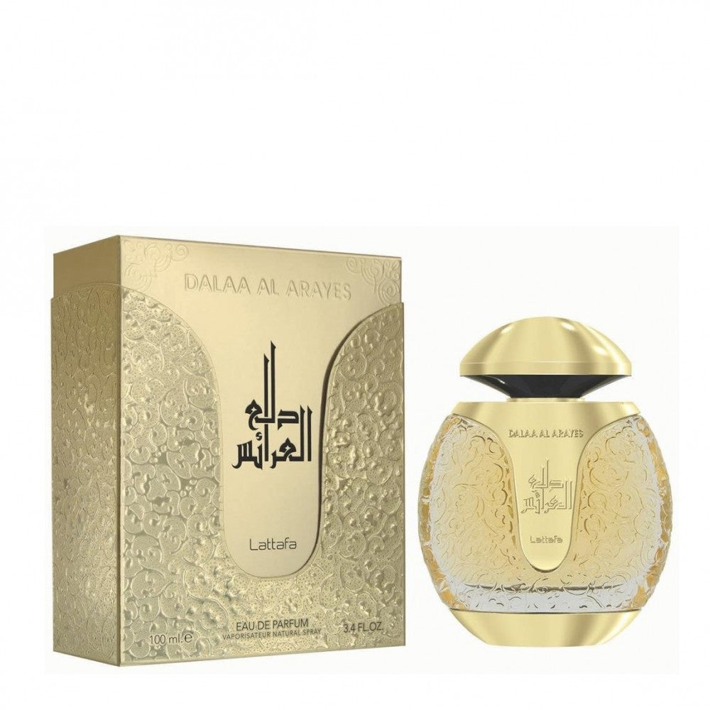 100 ml Eau De Parfum Dalaa Al Arayes Fragancia de jazmín picante dorado para mujeres y hombres 1 