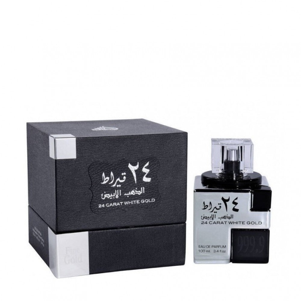 100 ml Eau De Parfum Lattafa Fragancia dulce de oro blanco de 24 quilates para hombre 1 