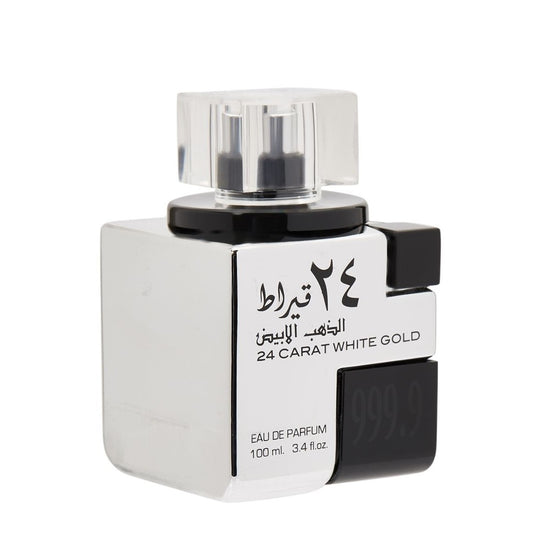 100 ml Eau De Parfum Lattafa Fragancia dulce de oro blanco de 24 quilates para hombre