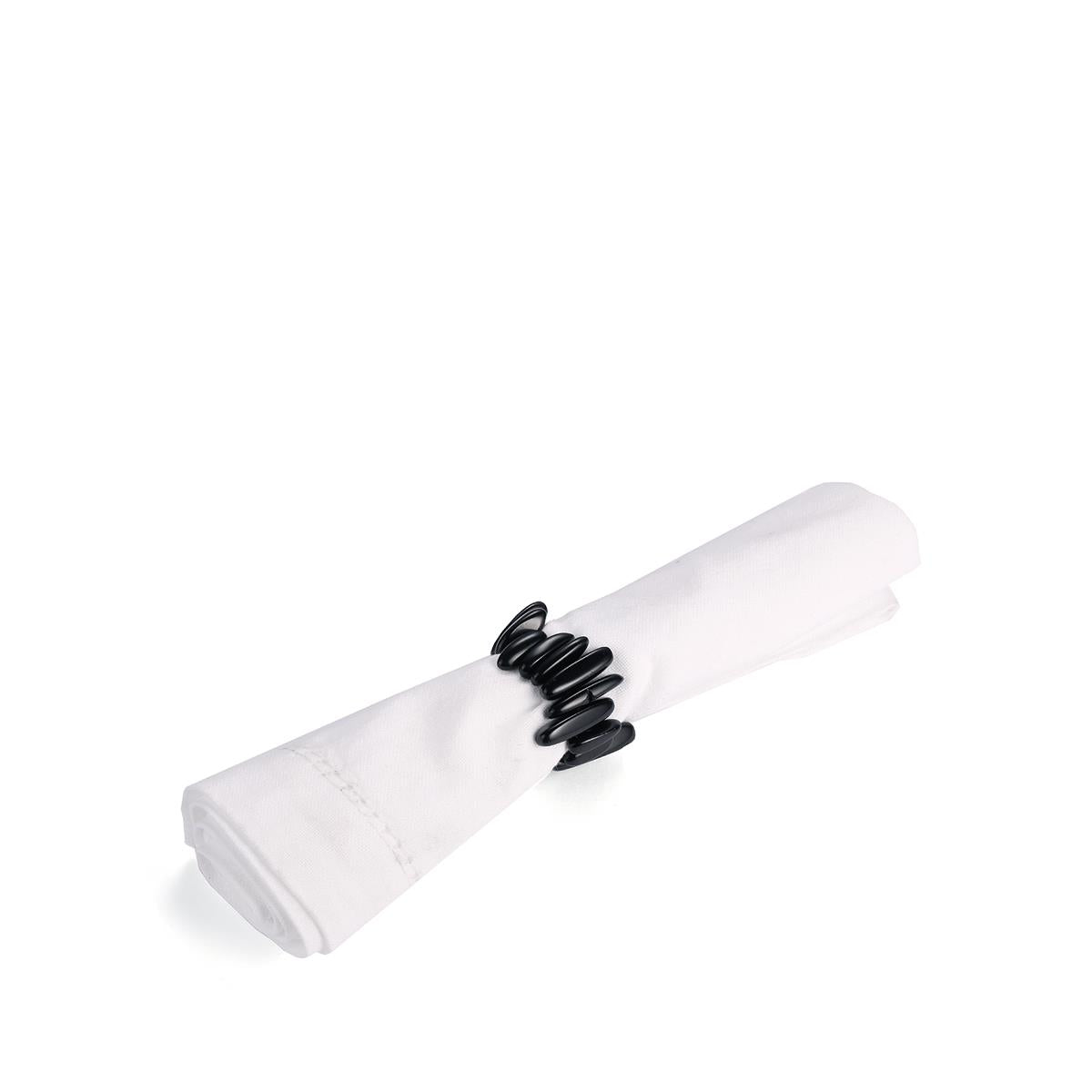 Gemporia: set de 4 servilleteros con cuarzo rosa AGTW 240 quilates 2 